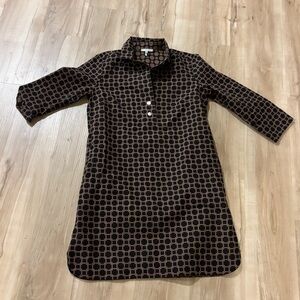 Hinson Wu Charlotte Brown Black Geometric Dress